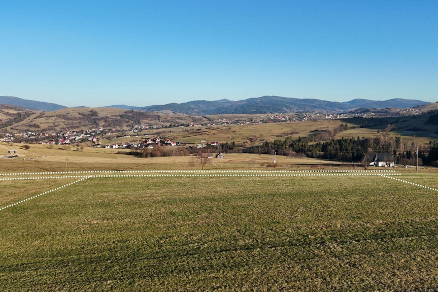 limanowski, Niedźwiedź, Poręba Wielka, Działka widokowa Niedźwiedź 6000m2 blisko lasu