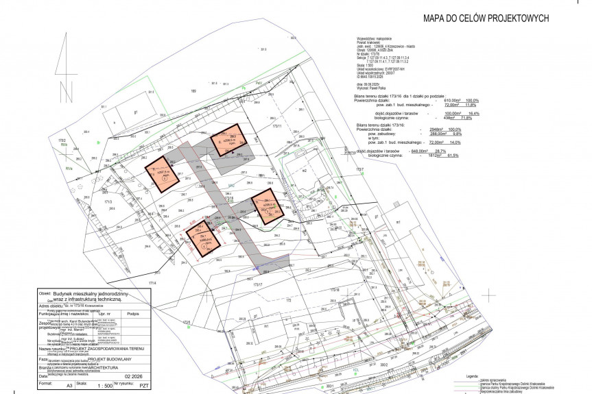 krakowski, Krzeszowice, Żbicka, Działka budowlana 2953m2 Krzeszowice , Żbik z PNB