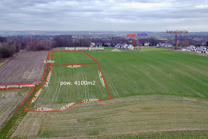 małopolskie, krakowski, Skawina, Facimiech, Działka usługowa  4130 m2 Facimiech koło Skawiny