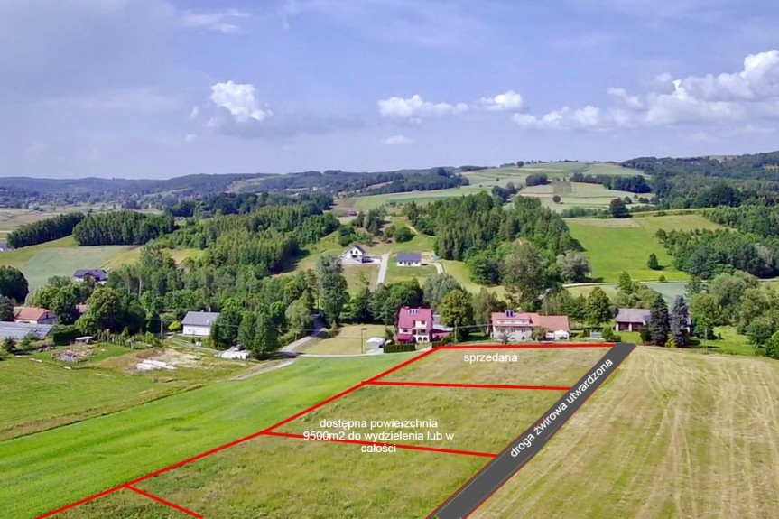 podkarpackie, ropczycko-sędziszowski, Wielopole Skrzyńskie, Glinik, Działka budowana widokowa Glinik 1100m2