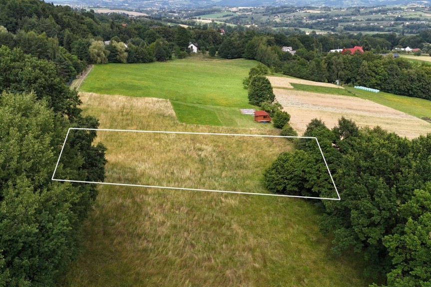 limanowski, Dobra, Przenosza, Działka Budowlana z widokiem na Beskid, Przenosza