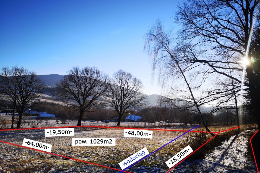 limanowski, Dobra, Przenosza, Działka Budowlana z widokiem na Beskid, Przenosza