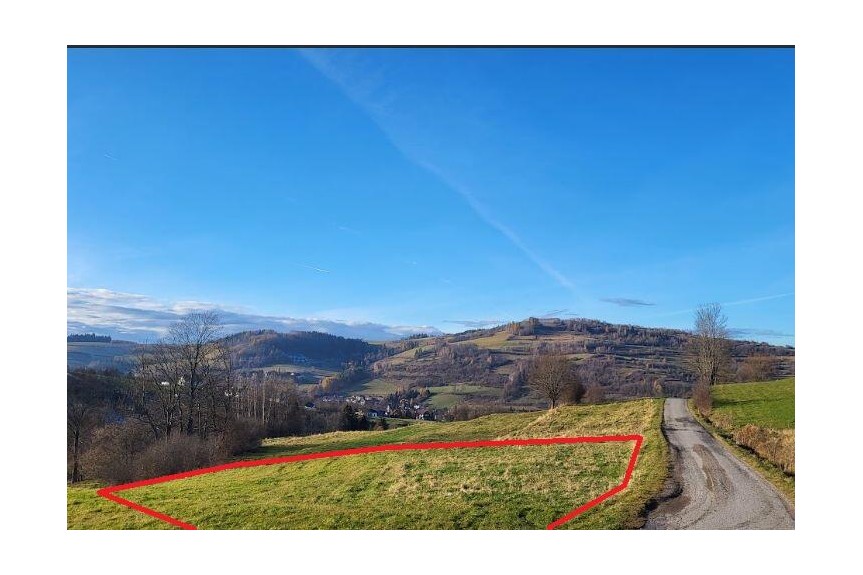 limanowski, Niedźwiedź, Widokowa działka Niedźwiedź k/Mszany Dolnej 800m2 z PNB