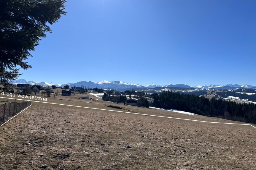 nowotarski, Czarny Dunajec, Czerwienne, Widokowa działka budowlano-rolna Czerwienne 8827m2