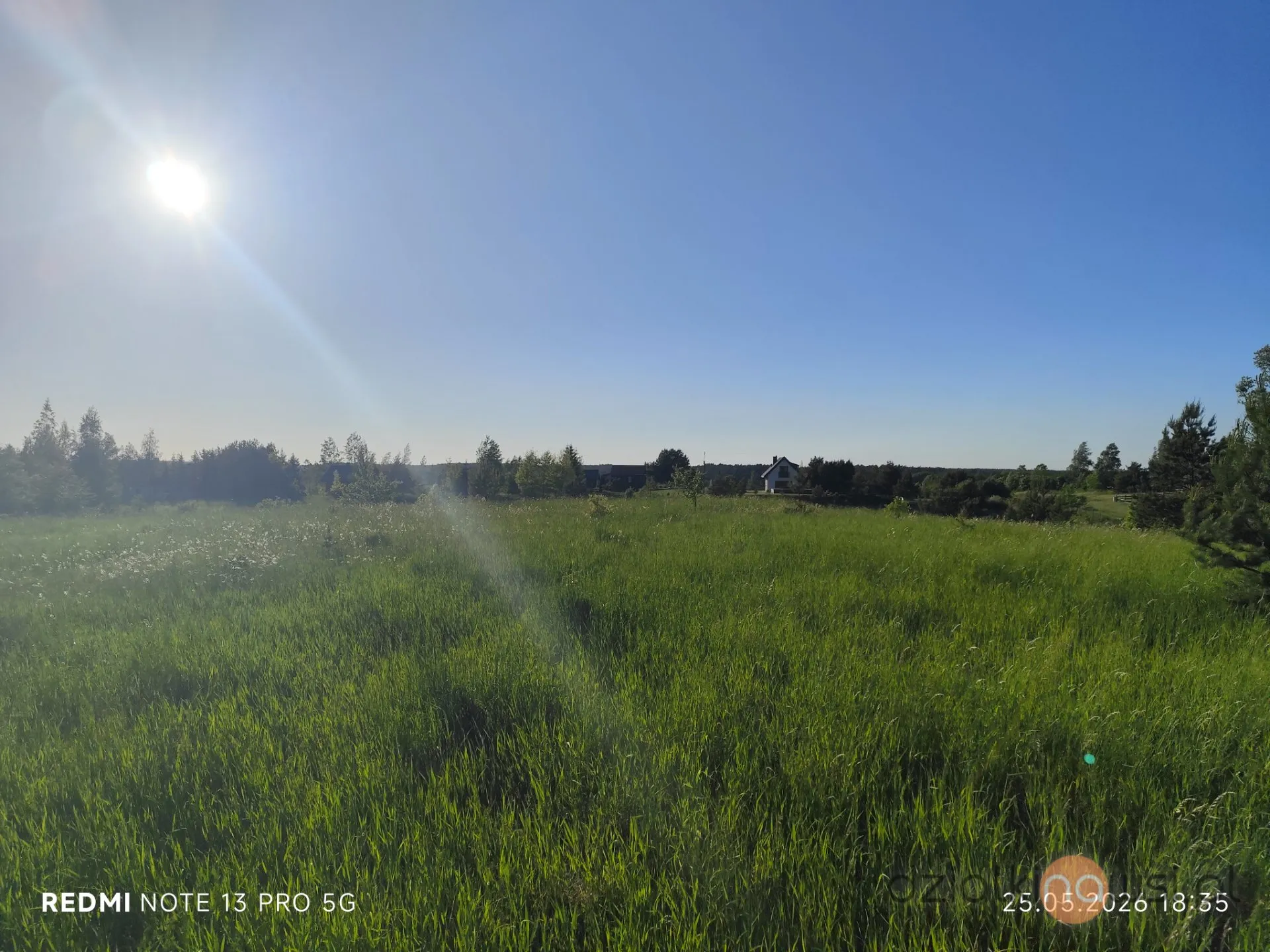 Działka rekreacyjna 1500 m² na Mazurach – Sajzy, blisko jeziora Łaśmiady
