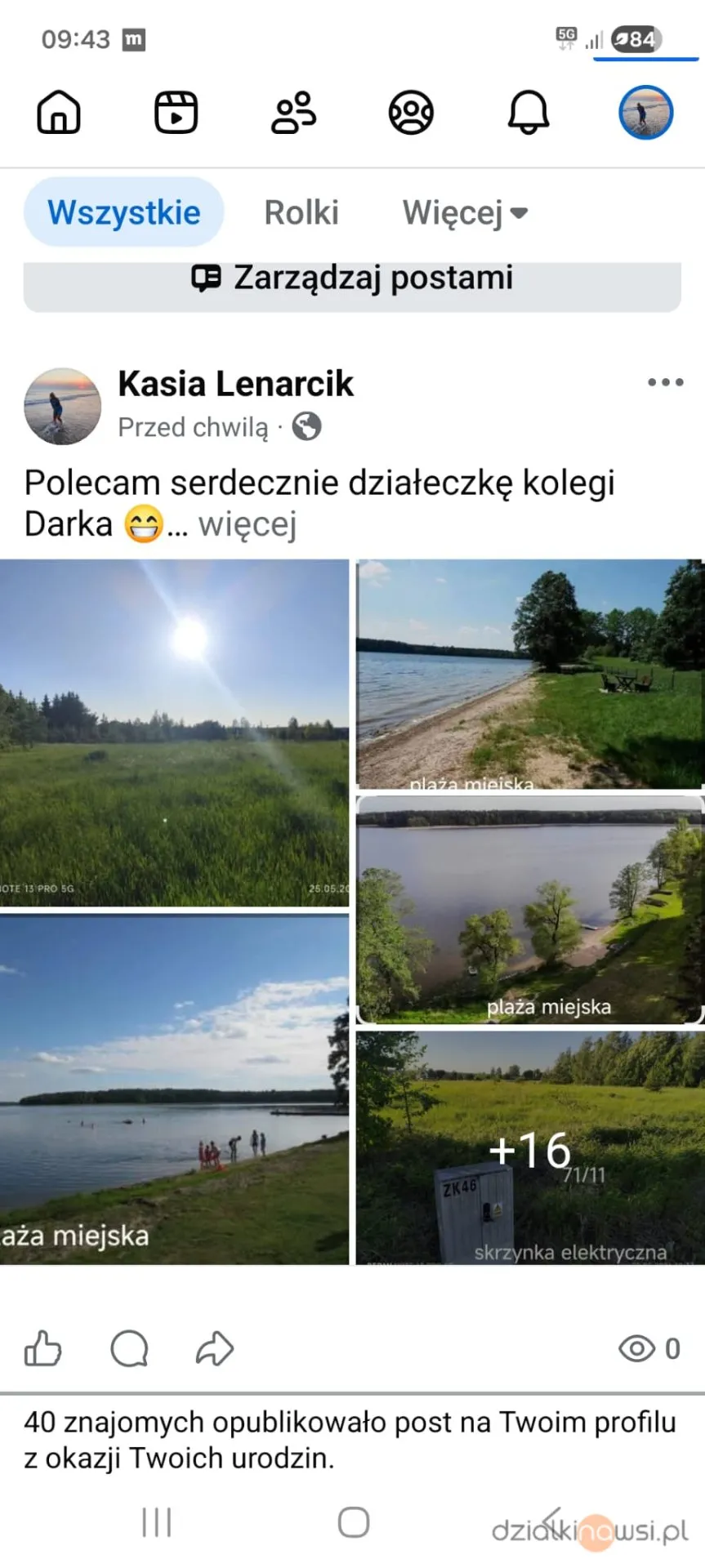 Działka rekreacyjna 1500 m² na Mazurach – Sajzy, blisko jeziora Łaśmiady