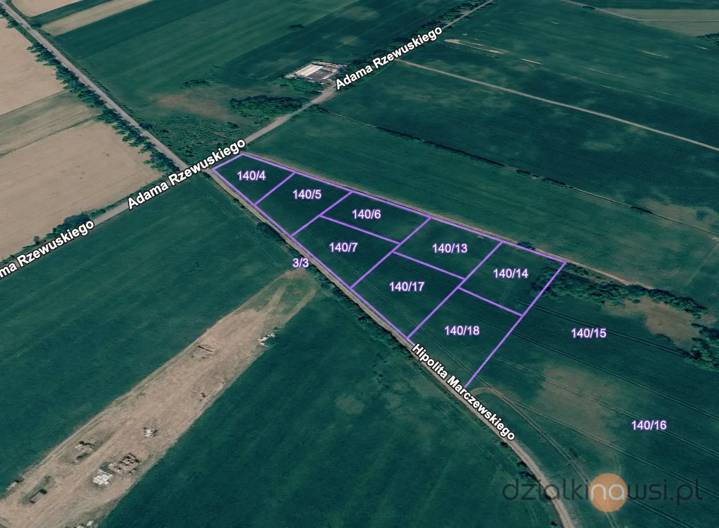 Działki budowlane 1500 m² | Sprzedaż | Regimin 10 km od Ciechanowa