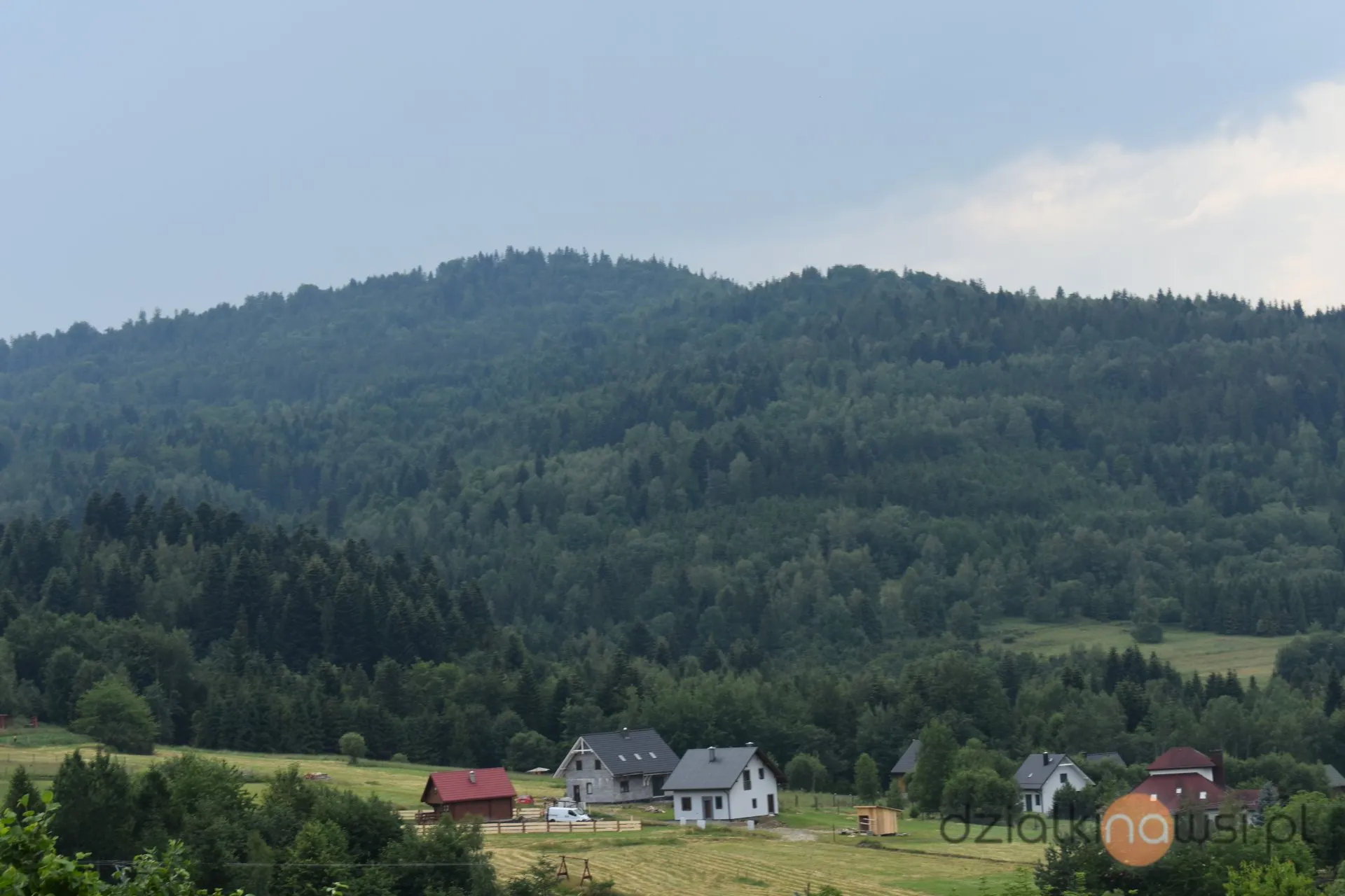 Widokowa działka w Juszczynie.